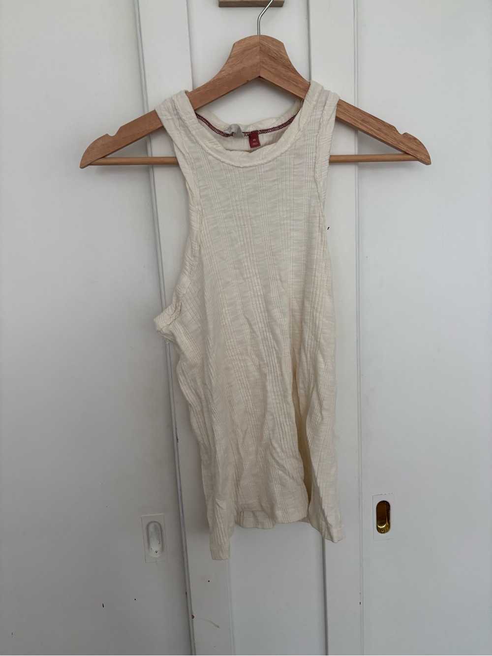 Pilcro cream high neck race back